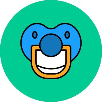 pacifier Artistic Grid Feature vector