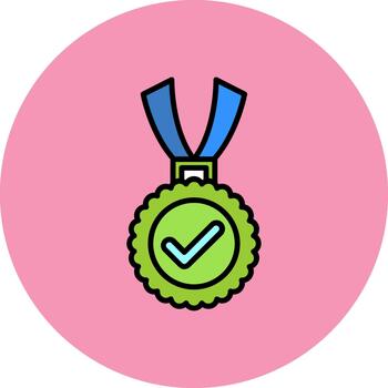 Medal Abstract Pattern Block vector