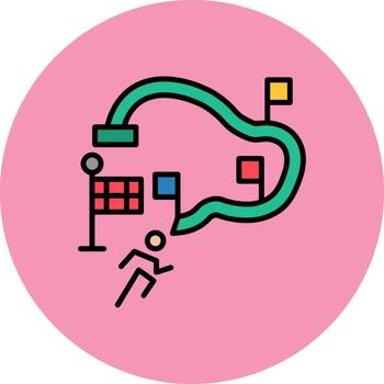 Race Track High-Tech Shape Pattern vector