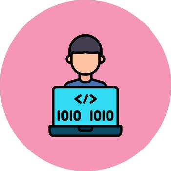 Programmer Light Grid Fragment vector