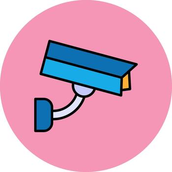 Security Camera Digital Tone Block vector