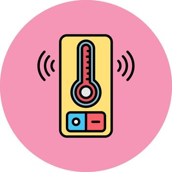 Temperature Sensor Polished Render Shape vector