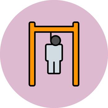 horca futuro píxel modelo vector