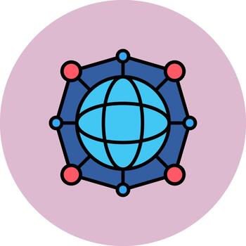 Internet Of Things Abstract Pattern Block vector