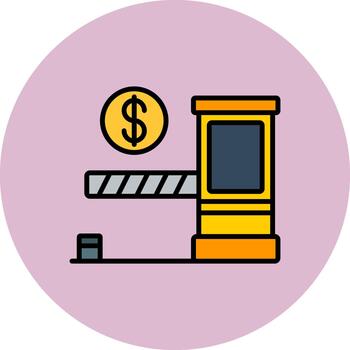 Toll High-Tech Shape Pattern vector