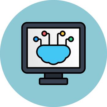 artificial inteligencia suave sombra elemento vector