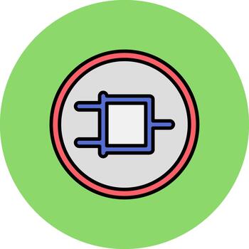 y portón nema sistema dinámica color fragmento vector