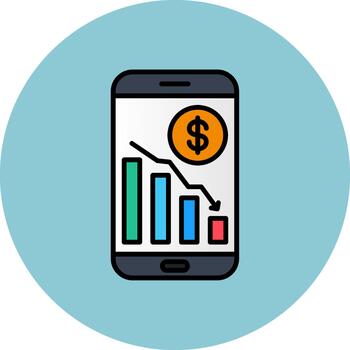 Bar Graph Polished Pixel Module vector