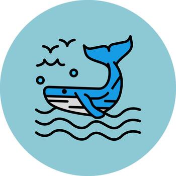 ballena futuro píxel modelo vector