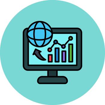 análisis futuro monitor forma vector