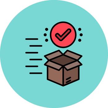 Delivery Box Soft Curve Feature vector