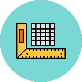 Ruler Polished Pixel Module vector