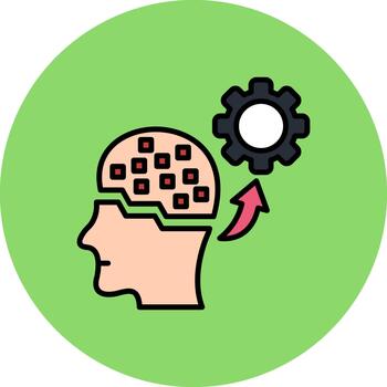 Machine Learning High-Tech Shape Pattern vector