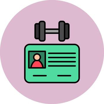 Gym Membership Card Soft Pixel Texture vector