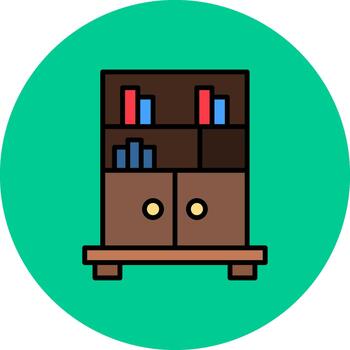 estante para libros suave sombra elemento vector