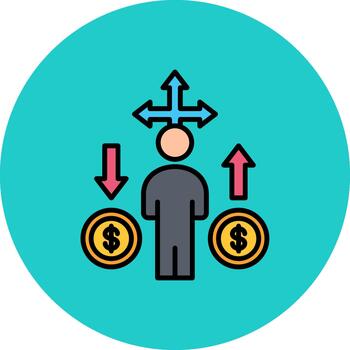 decisión Fresco capa símbolo vector