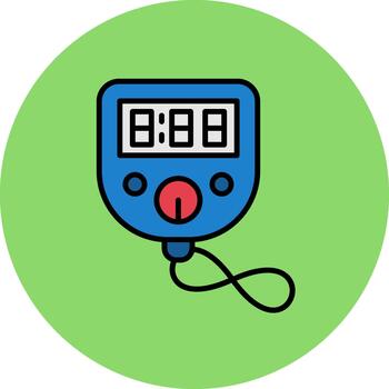 Temporizador vívido color elemento vector