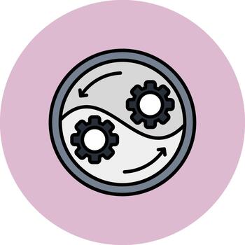 automatización Delgado contorno característica vector