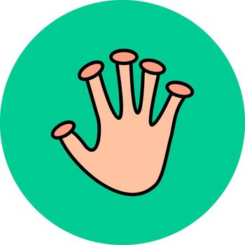 Fingerprint Scan Artistic Grid Feature vector