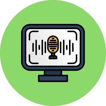 Voice Recognition Fresh Layer Symbol vector