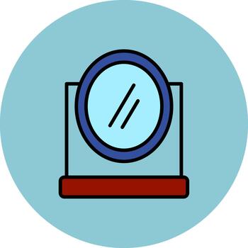 Mirror Thin Line Pattern vector