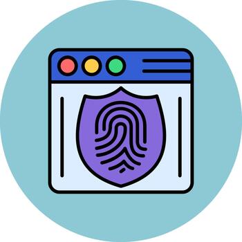 Web Security Frosted Pixel Unit vector