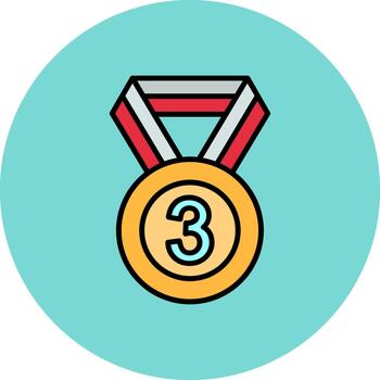 3rd Prize Polished Grid Patch vector