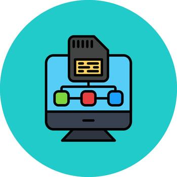 Save File Soft Display Unit vector