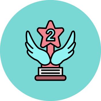 2nd Prize Subtle Stroke Patch vector