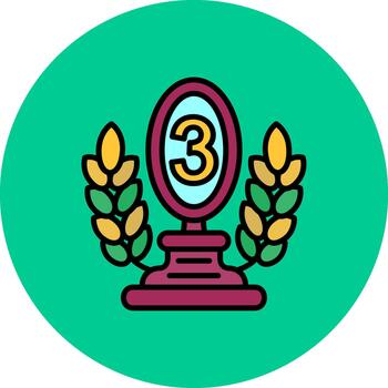 3rd Prize Muted Color Texture vector