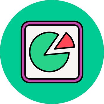 Pie Chart High-Tech Shape Pattern vector