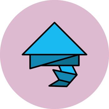 triángulo forma resumen movimiento Insignia vector