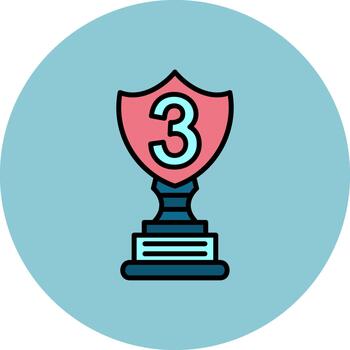 3rd Prize Soft Shadow Element vector