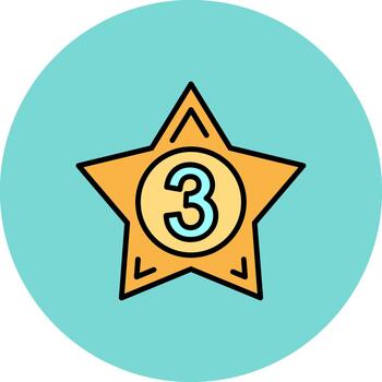 3rd Prize Clean Pattern Element vector