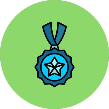 Medal Advanced Frame Element vector