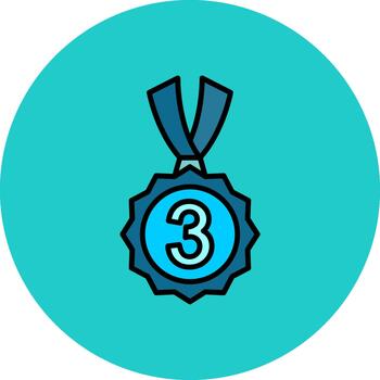 3ro premio alta tecnología forma modelo vector