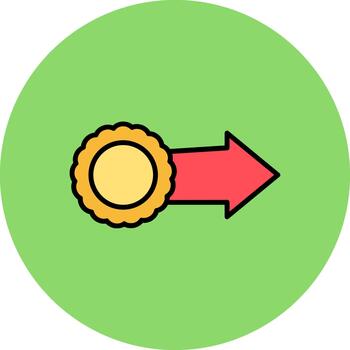 Right Arrow Sharp Render Texture vector