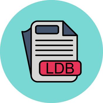LDB Digital Curve Emblem vector