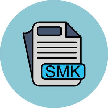 smk Delgado línea modelo vector