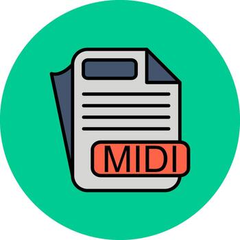 MIDI Smooth Render Fragment vector