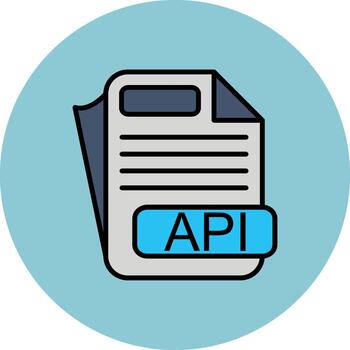 API Subtle Stroke Patch vector