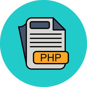 PHP Frosted Stroke Symbol vector