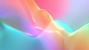 mjuk pastell abstrakt vågor med slät strömmande gradienter i rosa, lila, och blå toner, skapande en drömmande, elegant, och modern vätska animerad bakgrund tre video