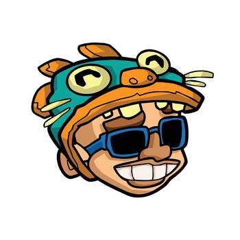 Hacker Graffiti Character vector