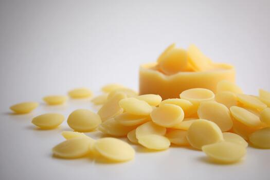 Close-up view of clean pellets showcasing detailed macro textures and colors photo