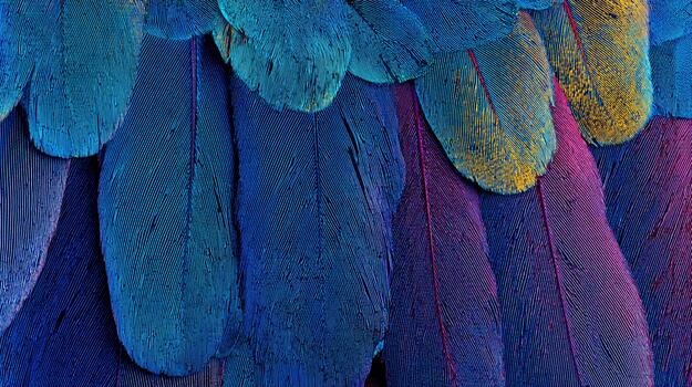 Colorful plumage details captured in high definition with a mirrorless camera photo