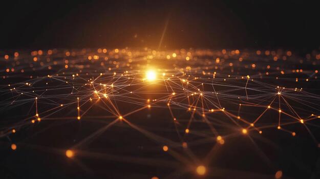 conectando redes de ligero ilustrando digital comunicación y datos fluir foto