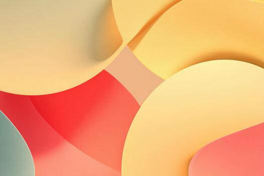 Soft shapes in warm colors create a calming abstract design for relaxation photo