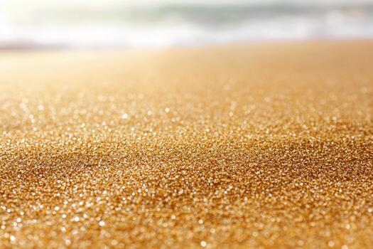 Sand macro captures subtle reflections in minimal composition near the shore photo