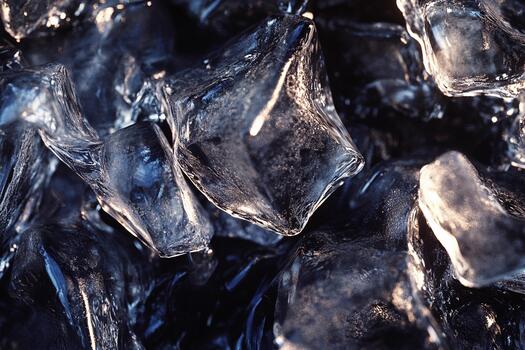 hielo con suave Destacar crea un sereno y mínimo resumen escena foto